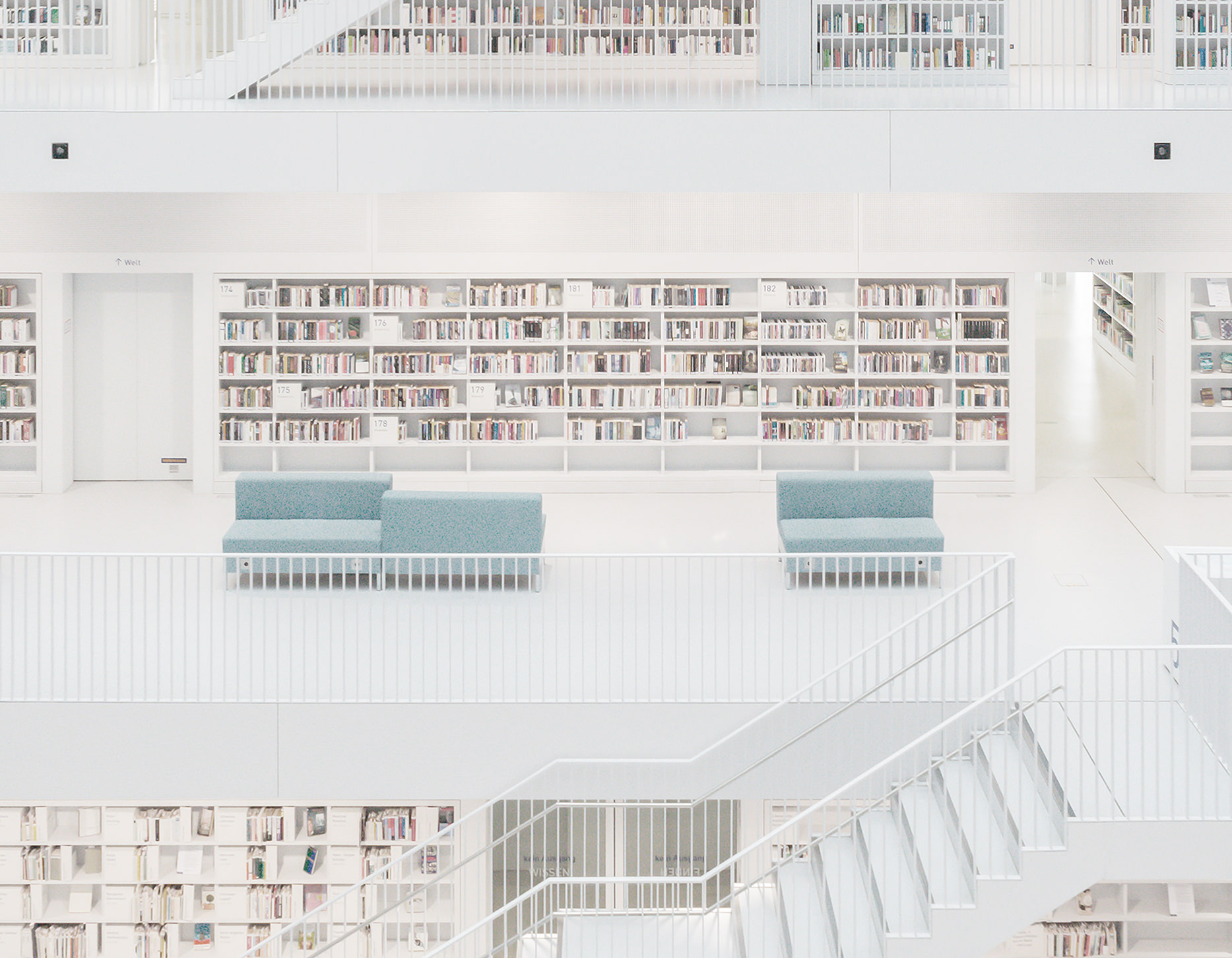 Stadtbibliothek am Mailänder Platz in Stuttgart von Eun Young Yi – Yi Architects, fotografiert von Marco Maria Dresen